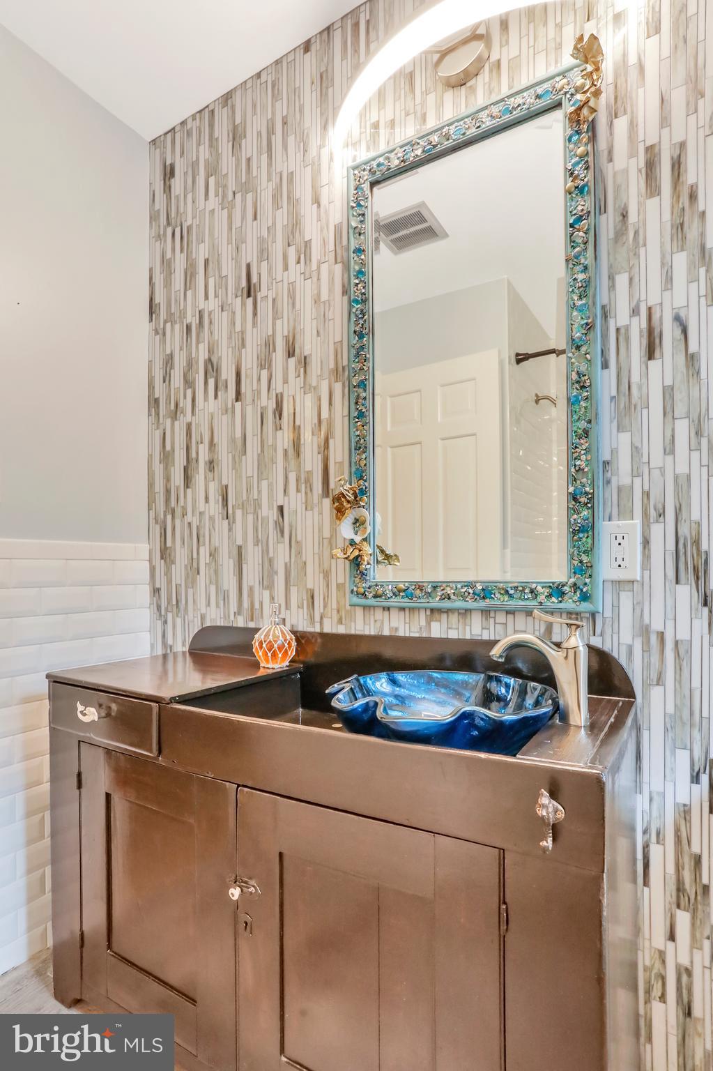9611 Shimpstown Road Mercersburg, PA 17236 - Photo 81 of 147 Handcrafted Mirror & Vanity w/ Custom Sink & Tile
