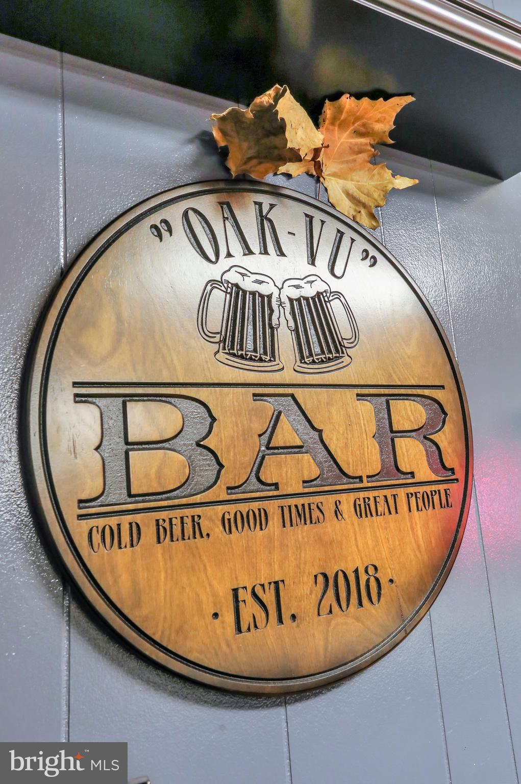 9611 Shimpstown Road Mercersburg, PA 17236 - Photo 94 of 147 Oak-Vu Custom Crafted Bar Branding; Conveys w/ Bar