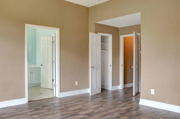 wooden floor in an empty room