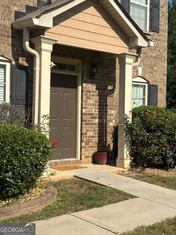 a front view of a house