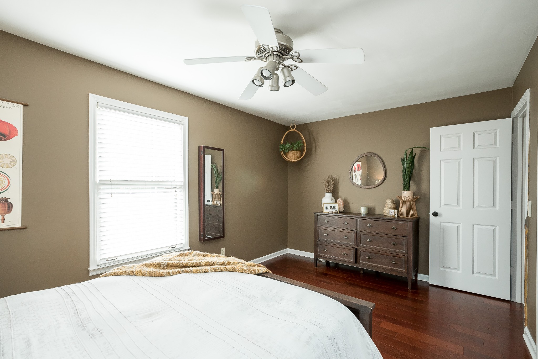 1715 South Walker Road Pleasant View, TN 37146 - Photo 27 of 42 a bedroom with a bed and a chandelier
