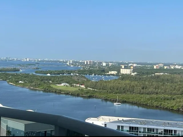 a view of lake and city