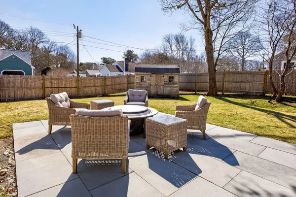 a view of balcony with outdoor seating
