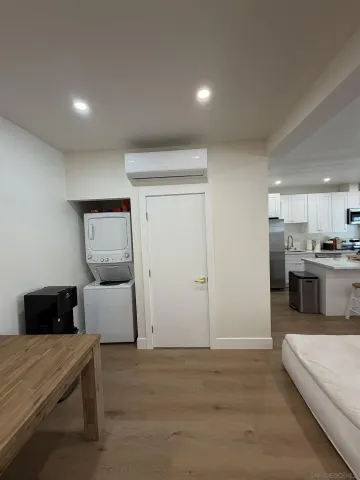 a living room with furniture and a couch