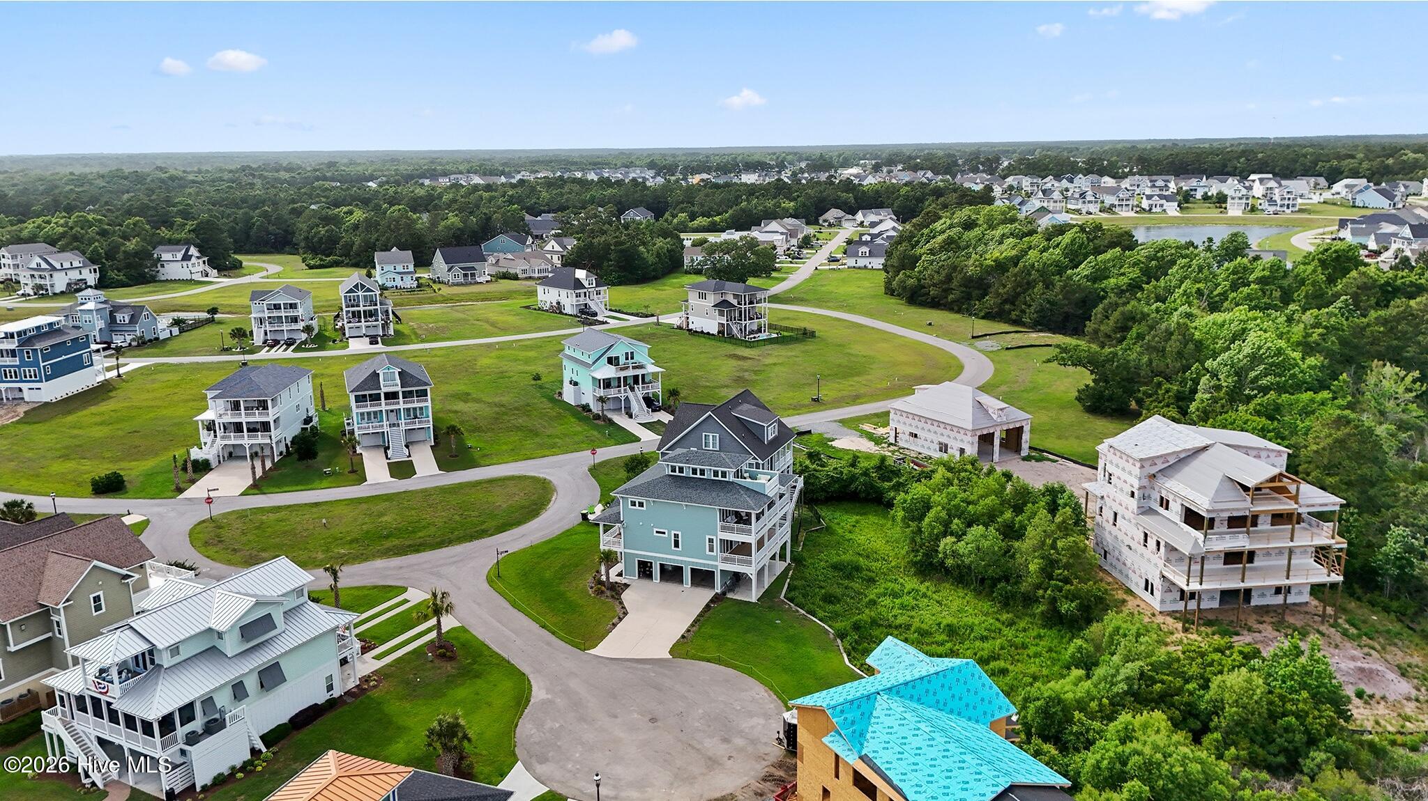 401 Caspian Court Holly Ridge, NC 28445 - Photo 54 of 71 Aerial view loking north
