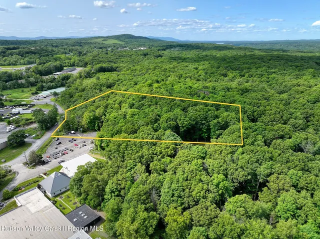 a view of a lush green field