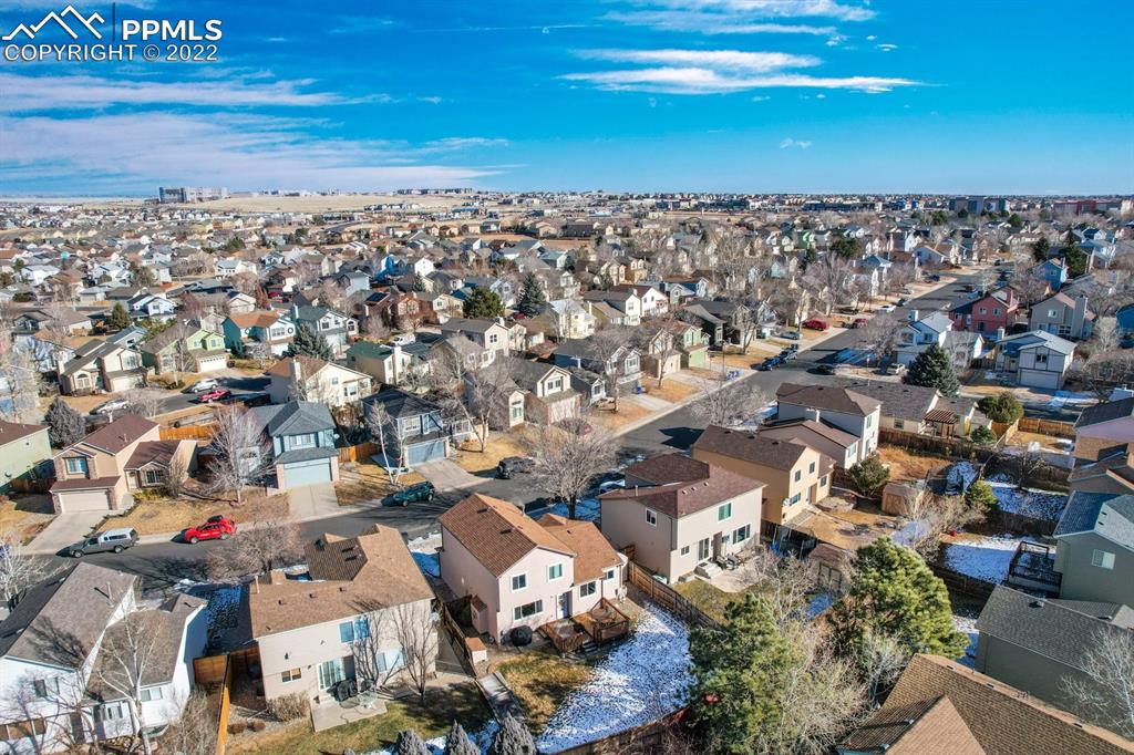 5145 Slickrock Drive Colorado Springs, CO 80923 - Photo 31 of 33 an aerial view of a city