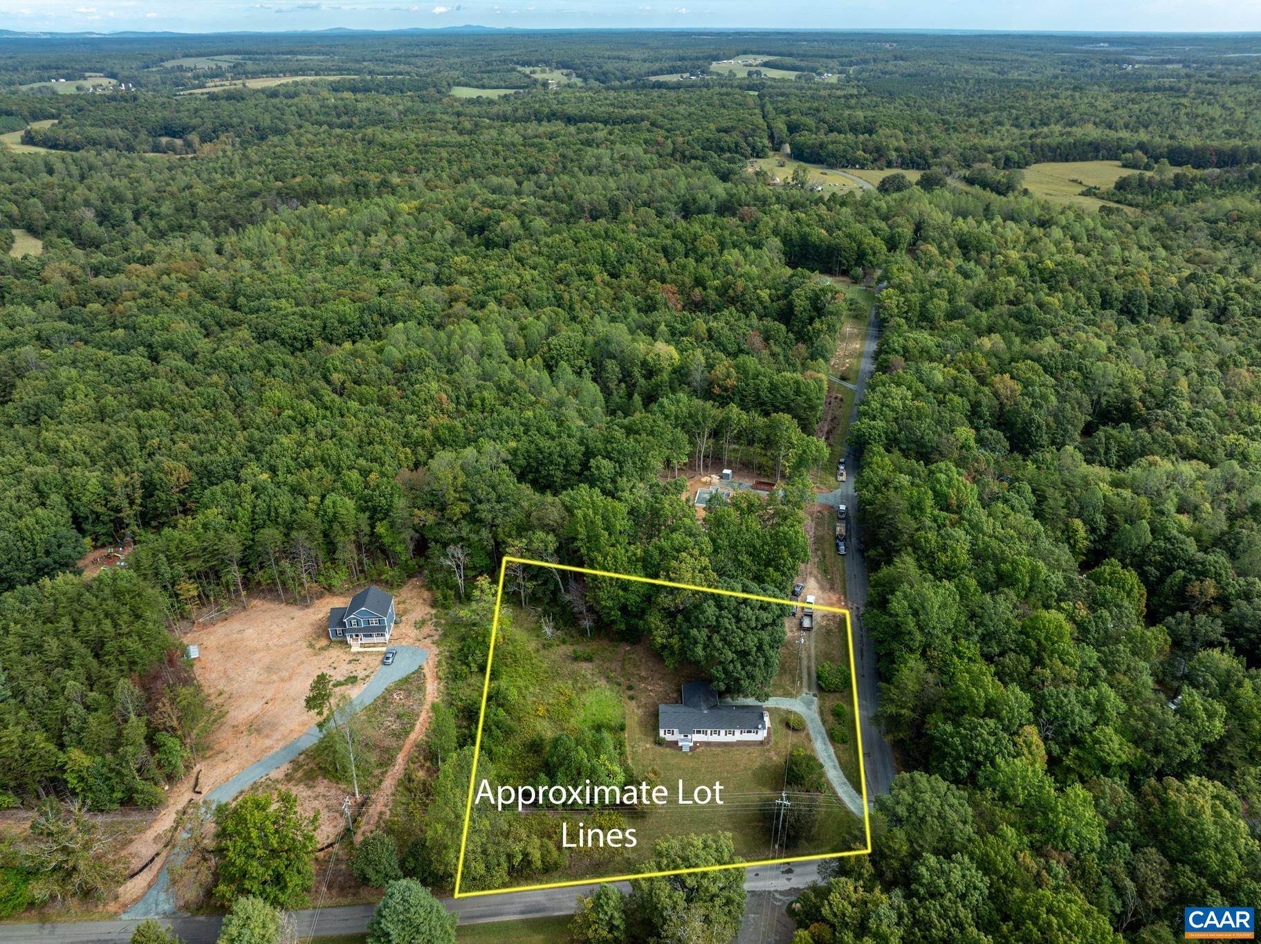 19 Harlow Town Road Louisa, VA 23093 - Photo 2 of 26 an aerial view of residential houses with outdoor space and trees