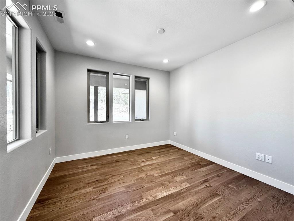 3155 Promise Point Colorado Springs, CO 80921 - Photo 3 of 26 a view of empty room with wooden floor and fan