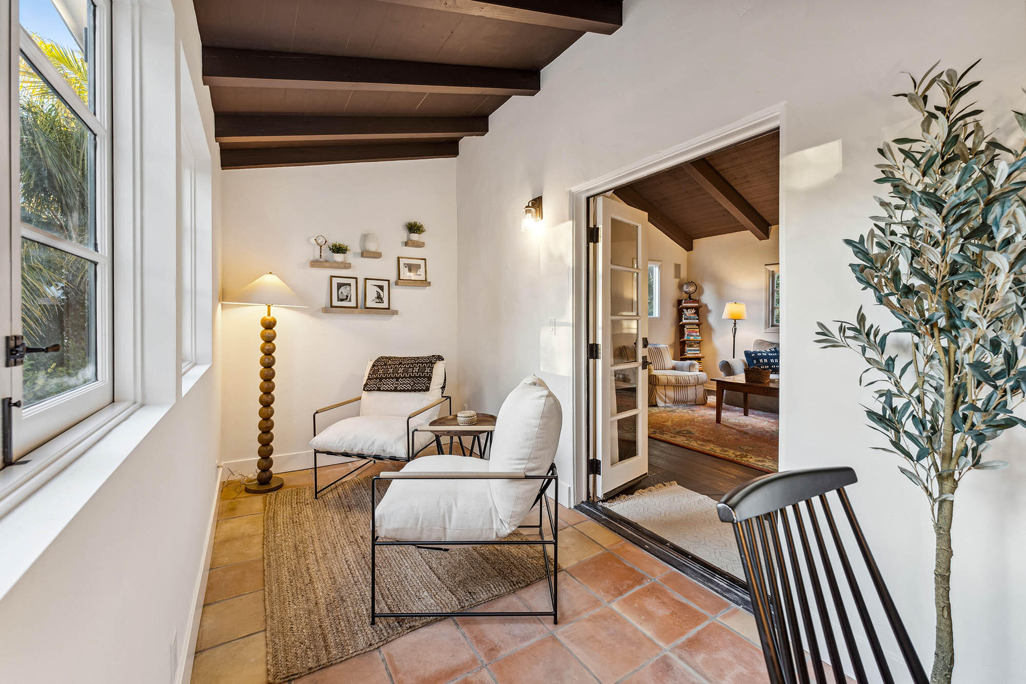 396 Las Alturas Road Santa Barbara, CA 93103 - Photo 31 of 70 a living room with furniture and a window