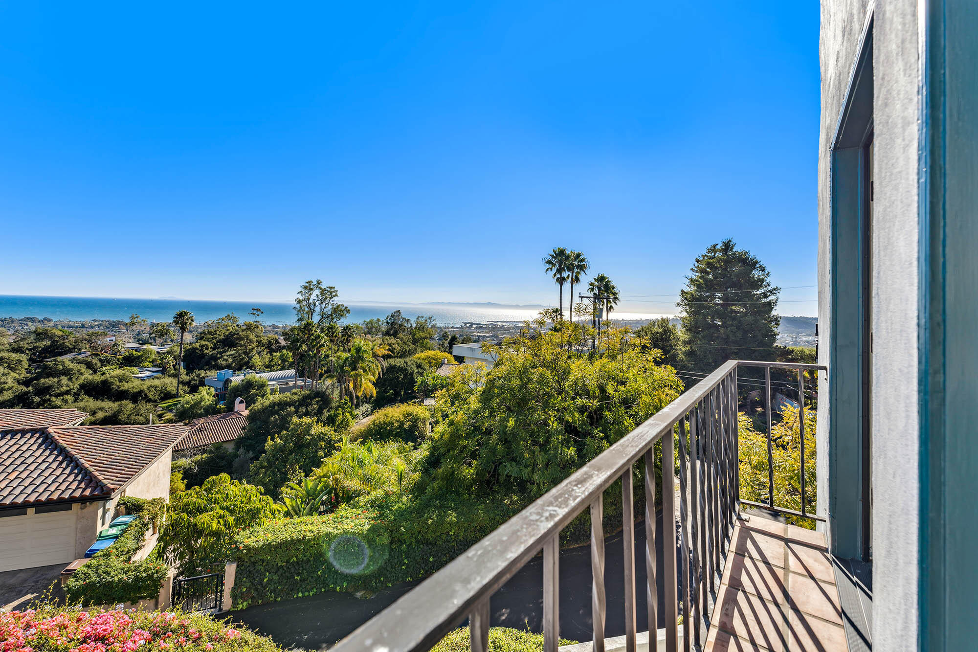 396 Las Alturas Road Santa Barbara, CA 93103 - Photo 44 of 70 a view of a balcony with outdoor space