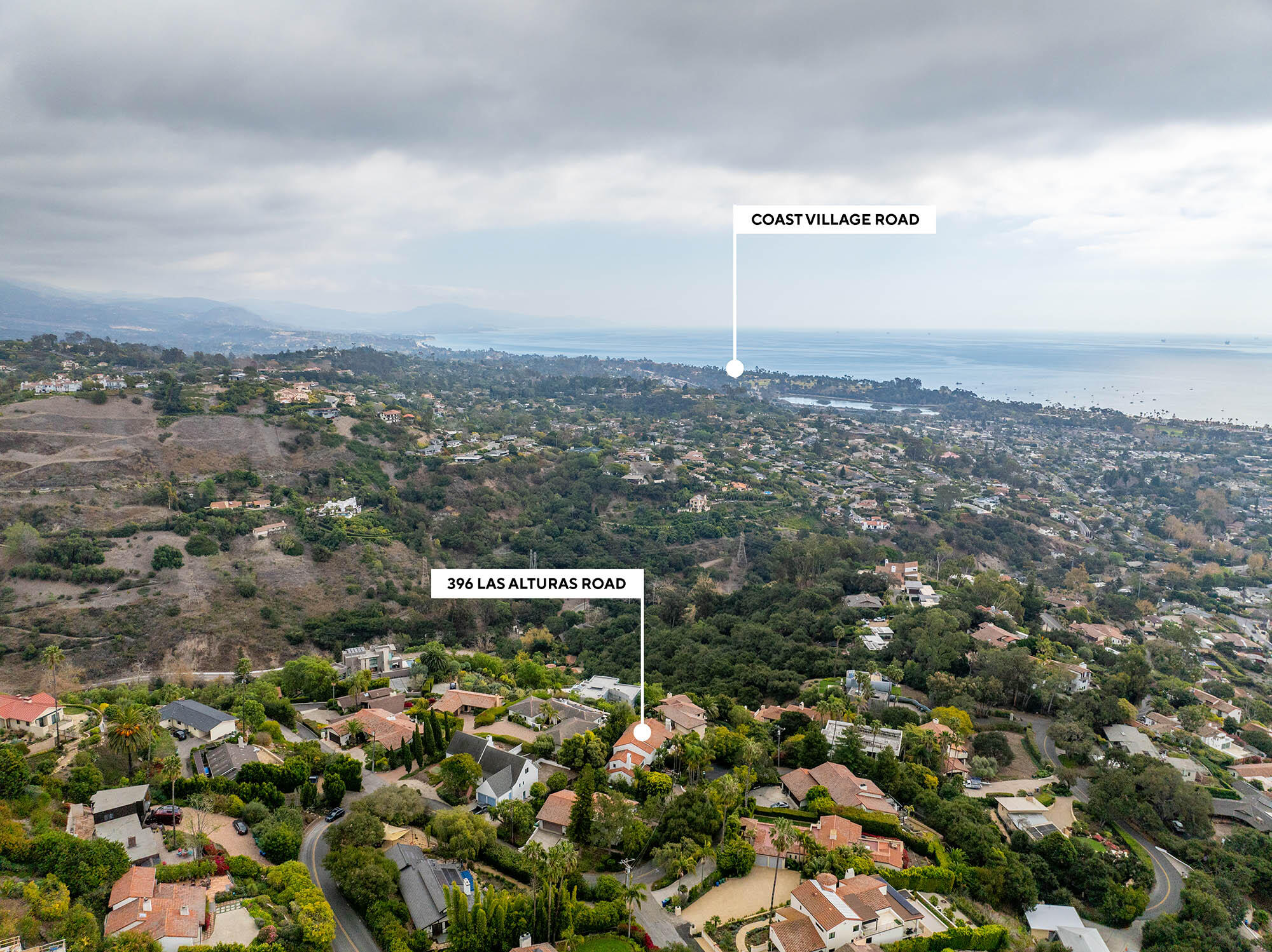 396 Las Alturas Road Santa Barbara, CA 93103 - Photo 62 of 70 a view of a city