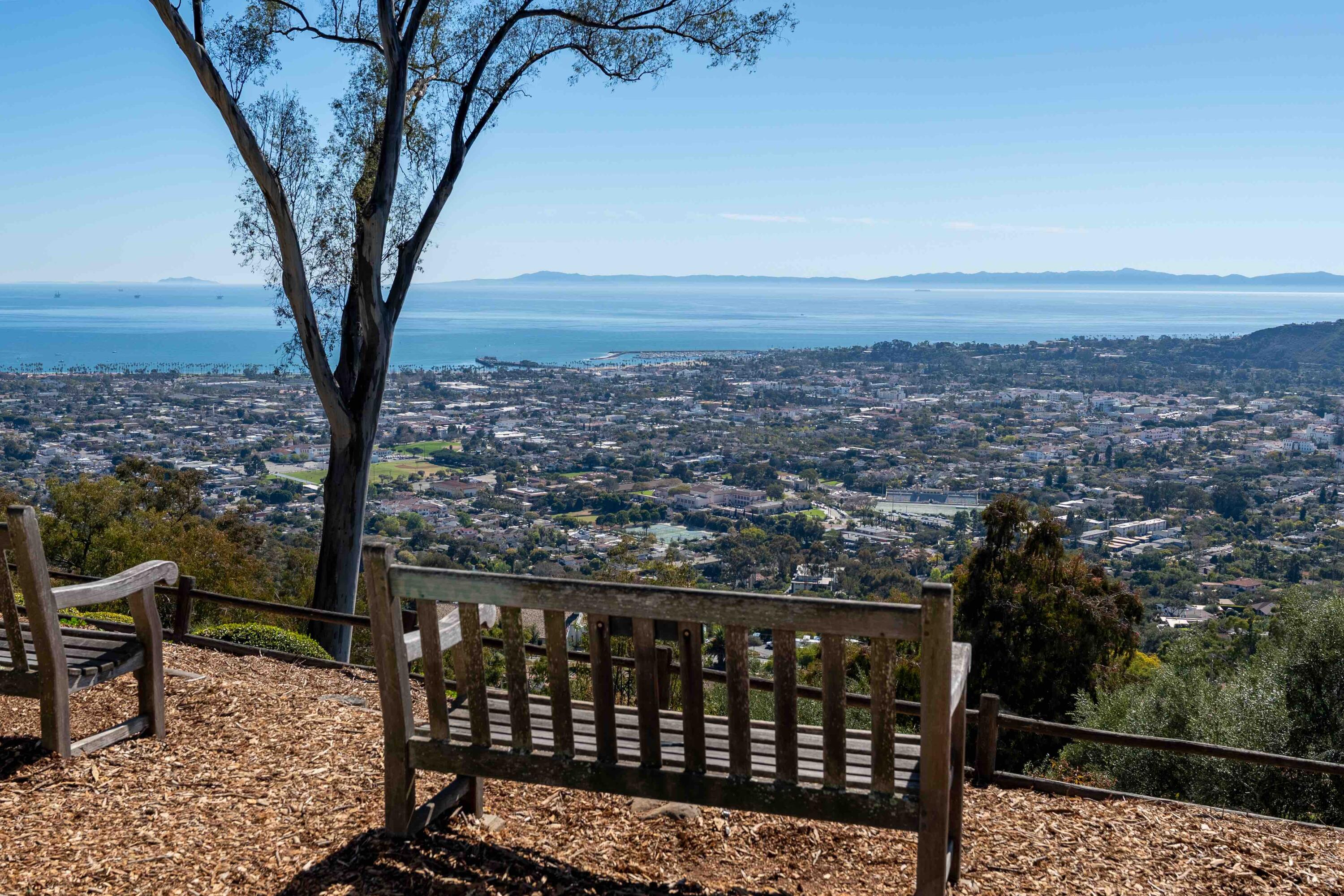 396 Las Alturas Road Santa Barbara, CA 93103 - Photo 67 of 70 a view of a balcony with an outdoor seating