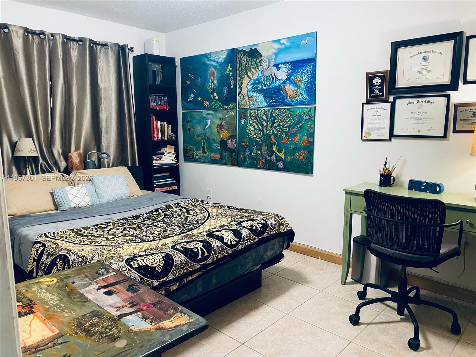 1760 Northeast 144th Street Miami, FL 33181 - Photo 54 of 83 a bedroom with a bed and a window