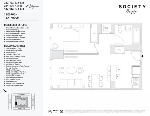 $3,537 | 500 Degraw Street, Unit 323 | Gowanus