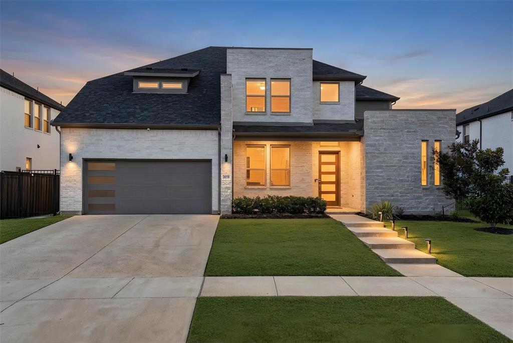 2528 Horsetail Road Frisco, TX 75033 - Photo 1 of 39 Welcome to 2528 Horsetail Rd! Beautiful front elevation showcasing the modern style home structure.