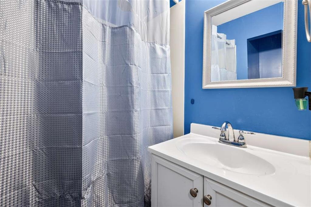 386 Ridgewood Drive Pendergrass, GA 30567 - Photo 21 of 50 a bathroom with a sink and a mirror