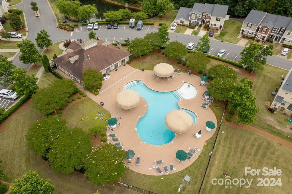 825 Canoe Song Road Fort Mill, SC 29708 - Photo 15 of 17 an aerial view of a house with a swimming pool