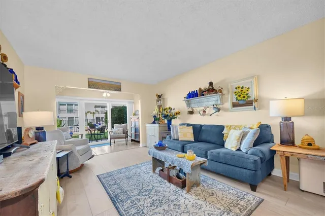 a living room with furniture and a couch