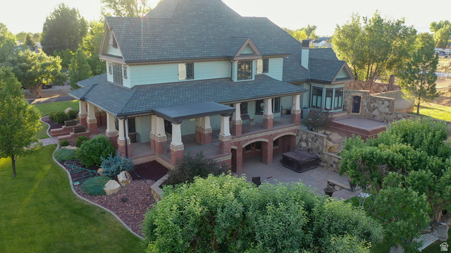 426 West Center Street Parowan, UT 84761 - Photo 97 of 107 Expansive property featuring a multi-level structure with a covered porch and lower-level patio