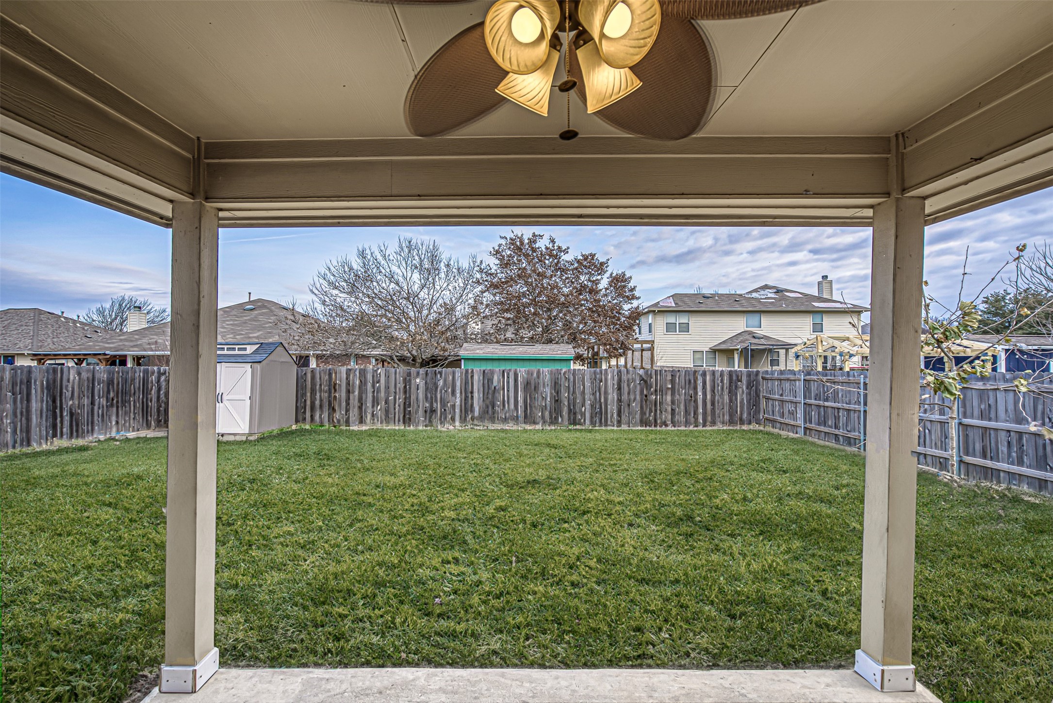 102 Chandler View Trail Round Rock, TX 78665 - Photo 24 of 26 a view of backyard with green space