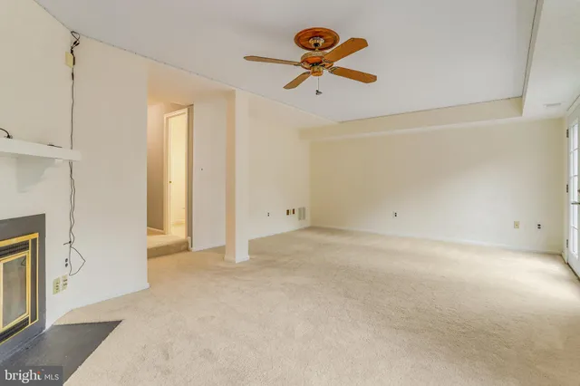 a view of an empty room