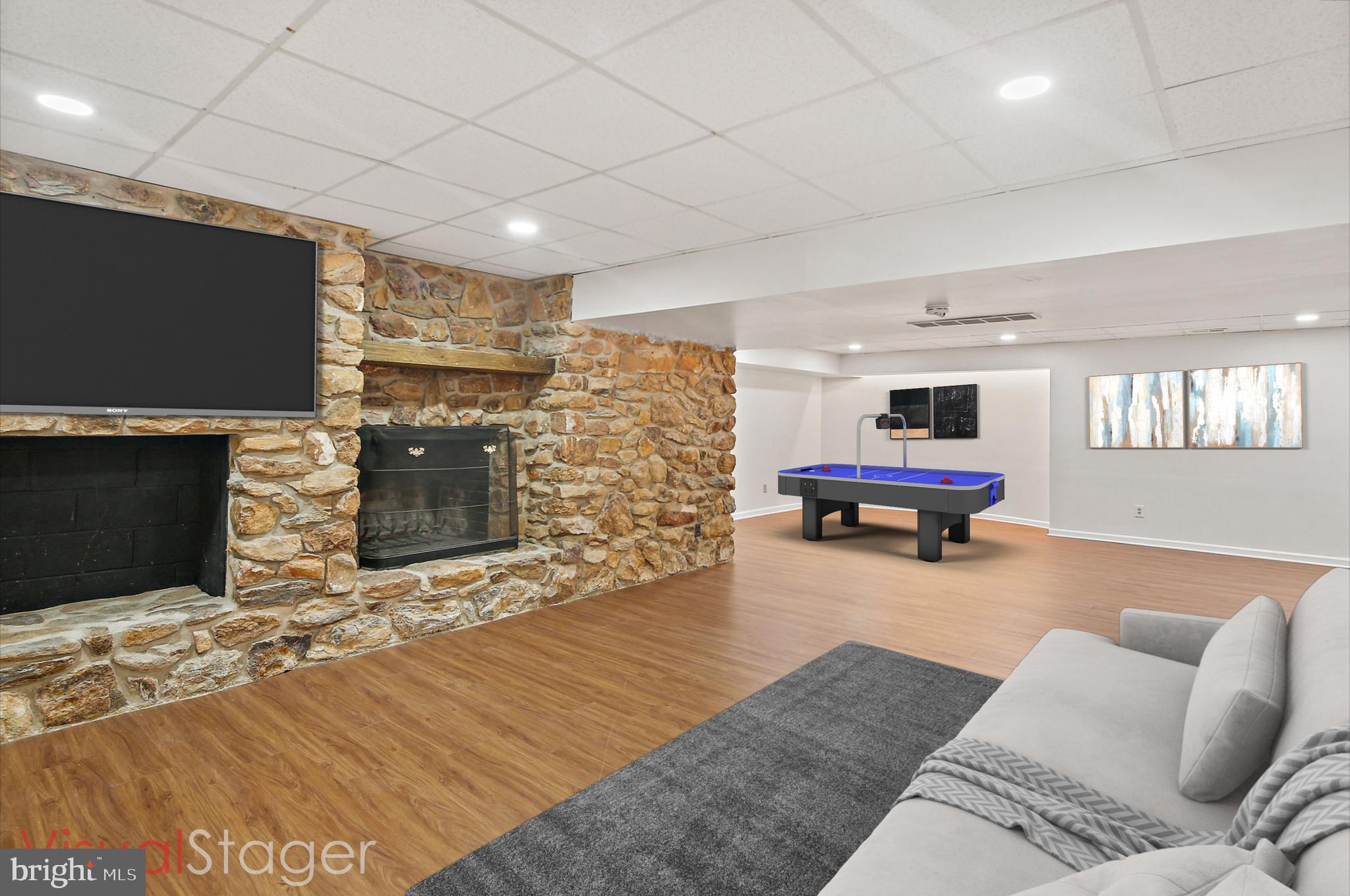 13414 Bladon Road Phoenix, MD 21131 - Photo 26 of 41 Lower Level Recreation Room And Game Room