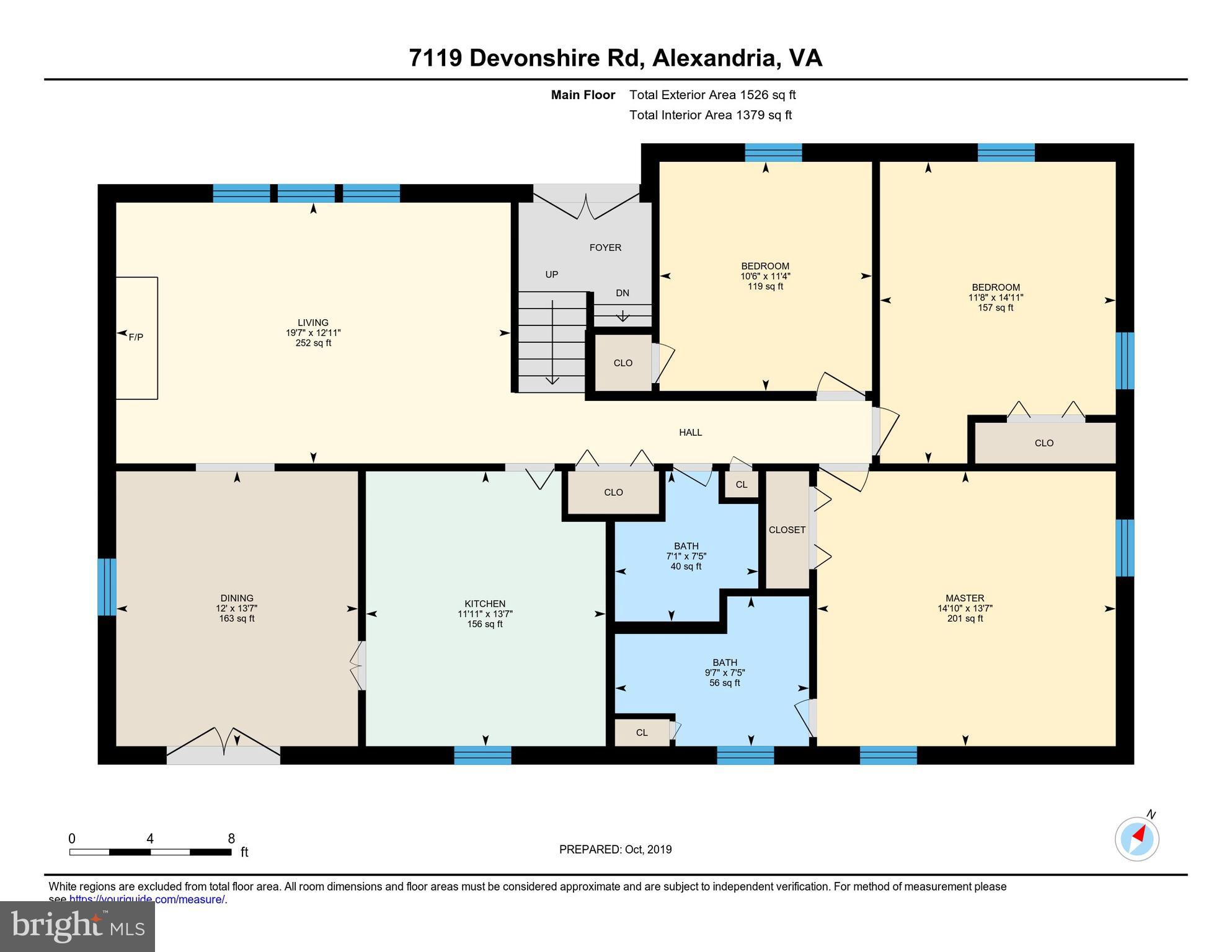 7119 Devonshire Road Alexandria, VA 22307 - Photo 36 of 37 Floor Plan, Upper level