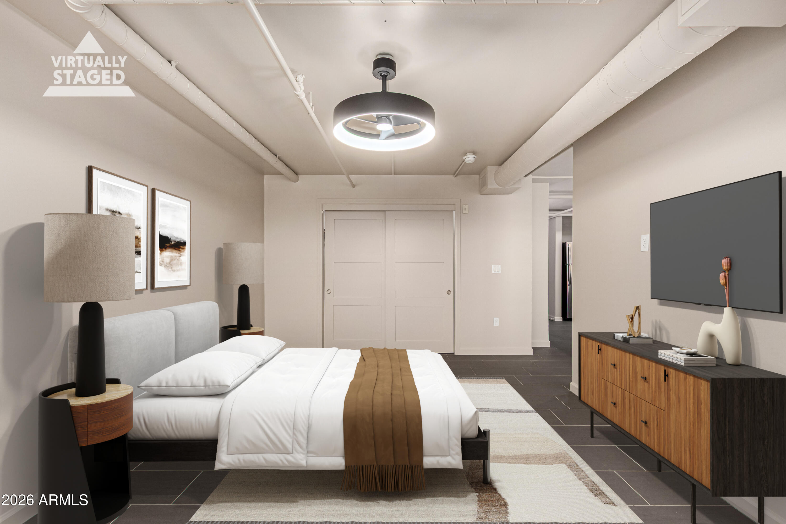 535 West Thomas Road, Unit 405 Phoenix, AZ 85013 - Photo 13 of 28 Virtually staged Bedroom