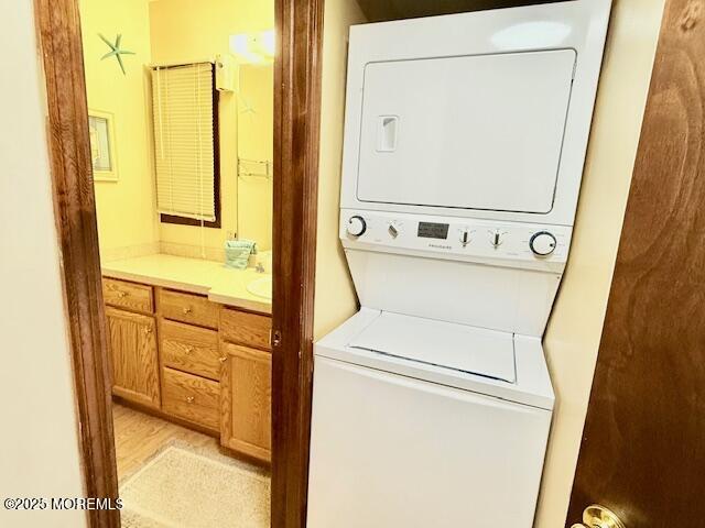 210 Sumner Avenue, Unit 5 Seaside Heights, NJ 08751 - Photo 12 of 20 a utility room with dryer and washer