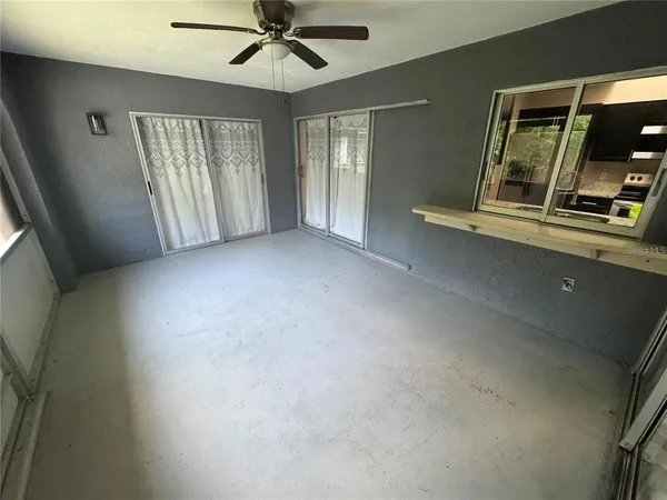 a backyard of a house