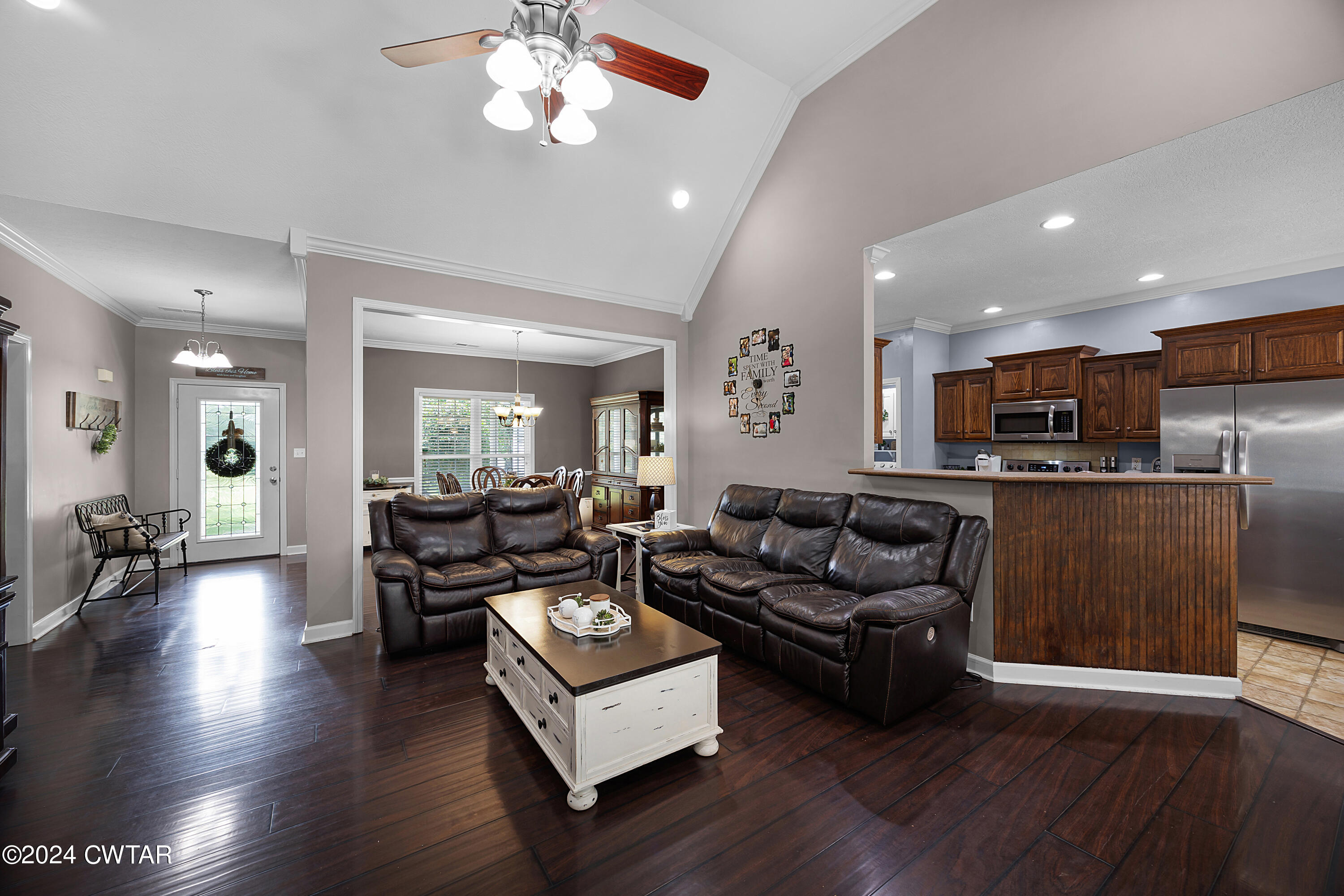 245 Station Road Beech Bluff, TN 38313 - Photo 8 of 23 a living room with furniture kitchen and a wooden floor