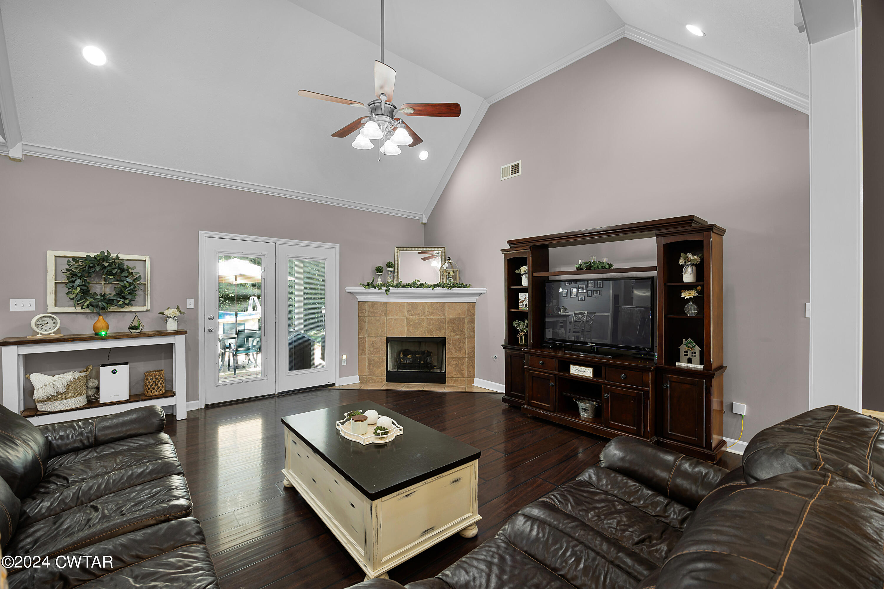 245 Station Road Beech Bluff, TN 38313 - Photo 10 of 23 a living room with furniture and a fireplace