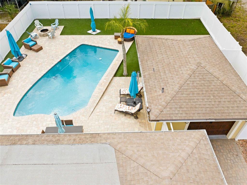 5340 Dartmouth Road New Port Richey, FL 34652 - Photo 3 of 41 an aerial view of a house with a swimming pool