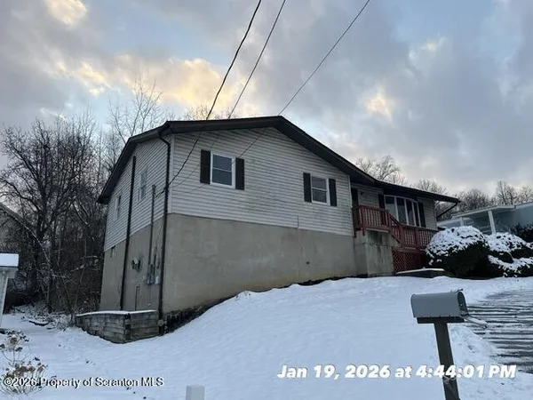 a front view of a house