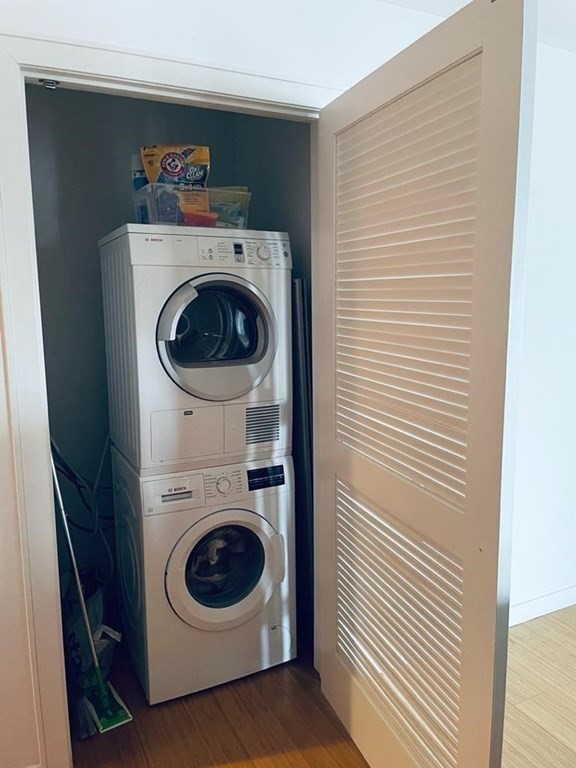 16 Miner Street, Unit 510 Boston, MA 02215 - Photo 17 of 26 a utility room with dryer and washer