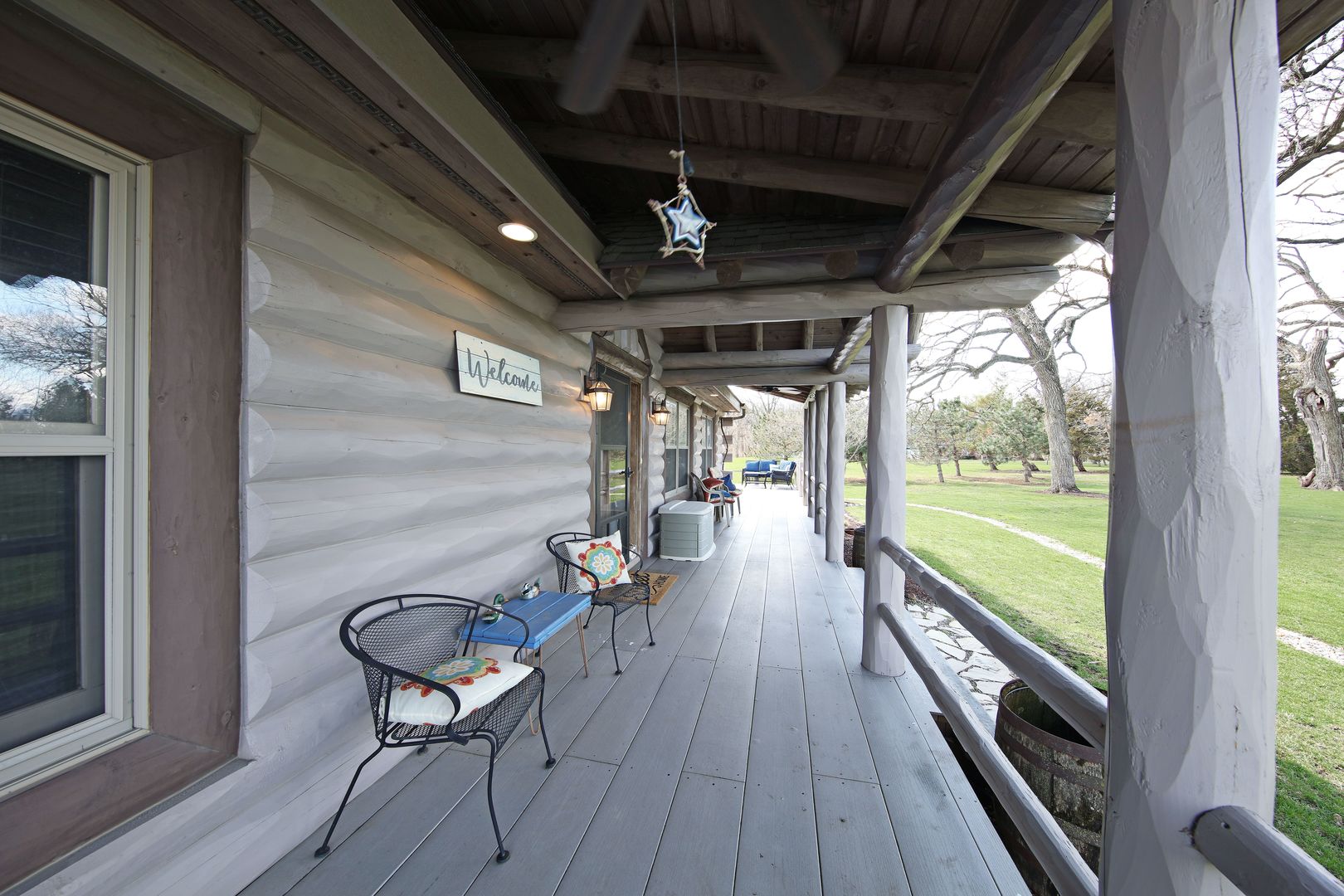 7730 South Holm Road Dwight, IL 60420 - Photo 18 of 22 a view of a chairs in a balcony