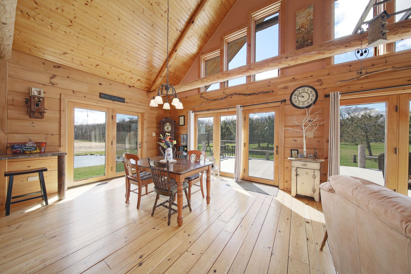 7730 South Holm Road Dwight, IL 60420 - Photo 7 of 22 a view of a dining room with furniture window and wooden floor