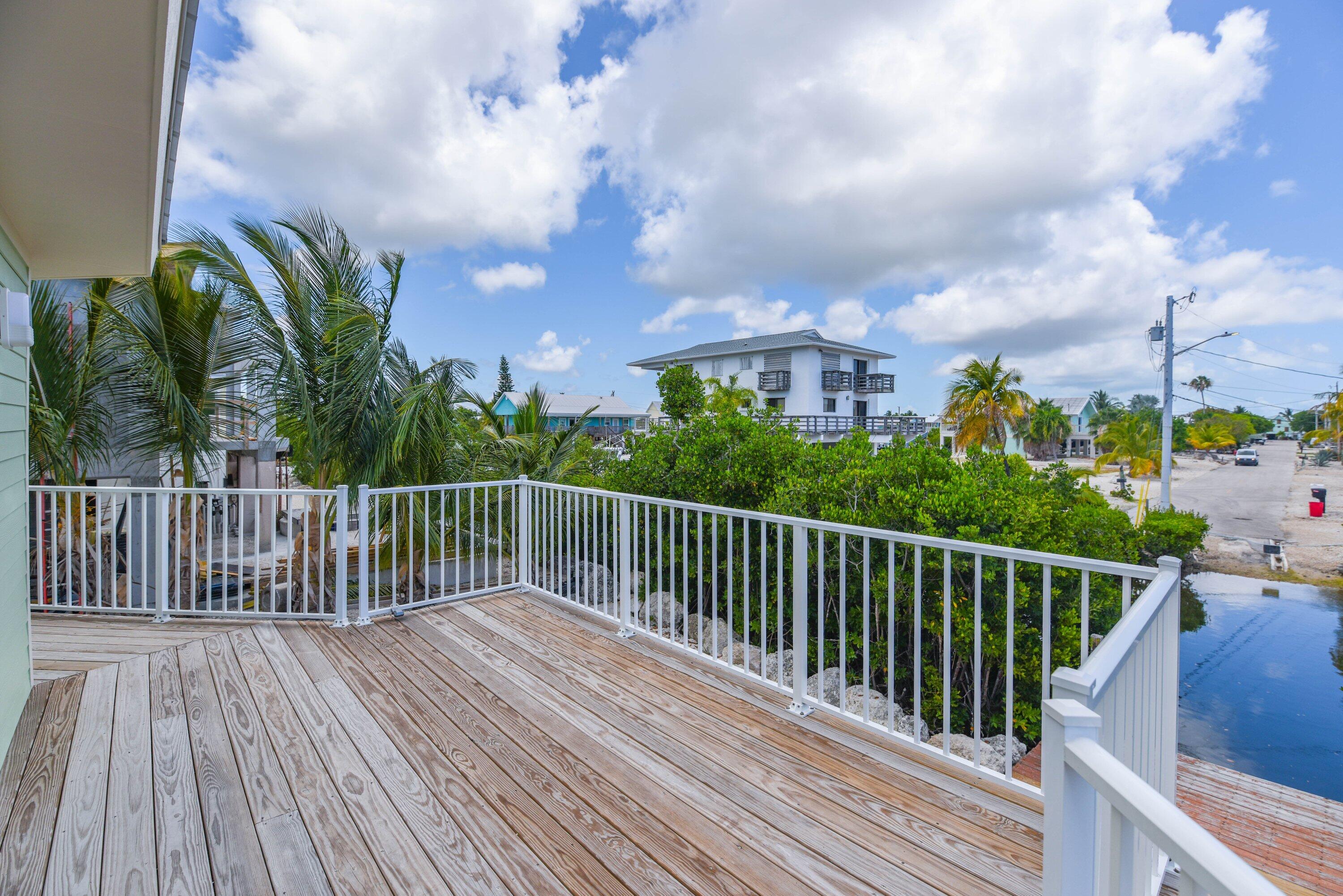 273 Indies Road Summerland Key, FL 33042 - Photo 19 of 37 Large deck overlooks canal