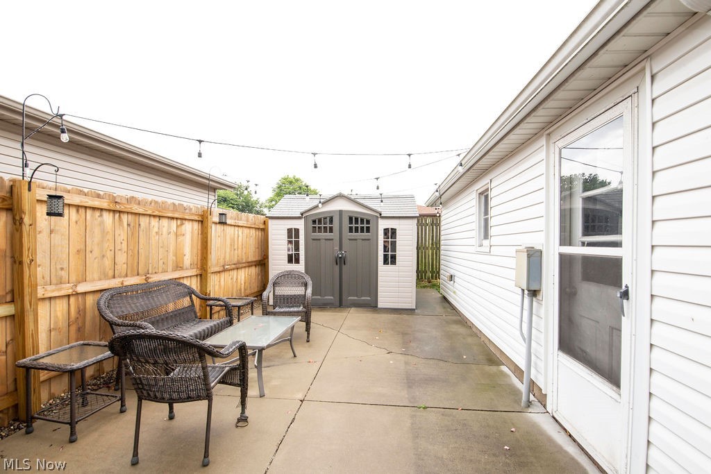 569 Lansing Road Akron, OH 44312 - Photo 24 of 27 Patio off the detached garage