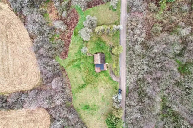 a bird view of mountains