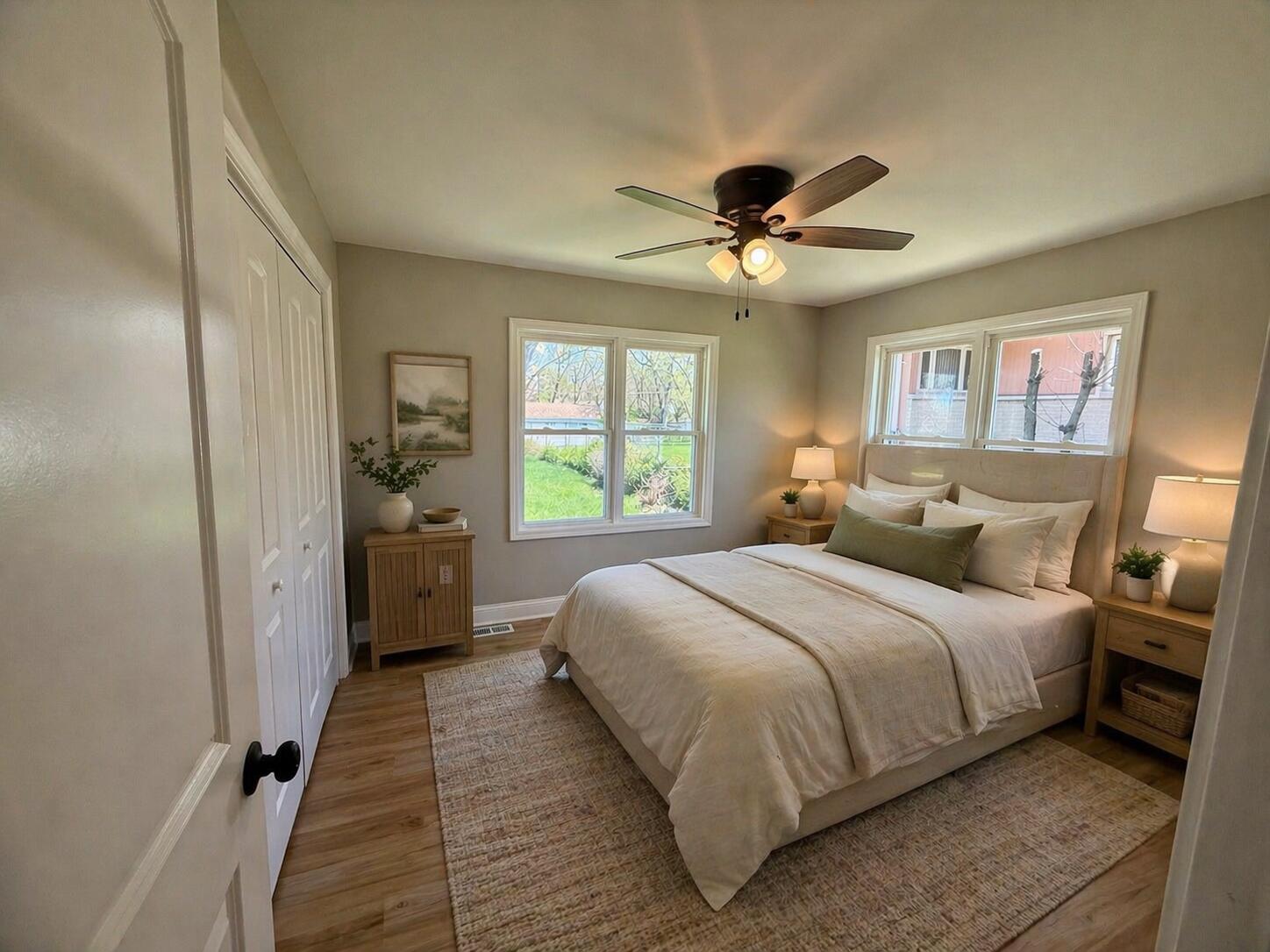 415 North Grand Boulevard Gary, IN 46403 - Photo 16 of 45 a bedroom with a bed and a window