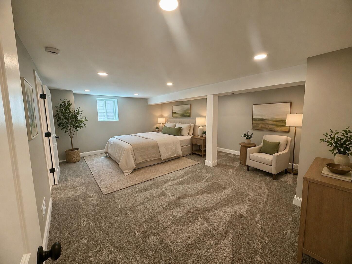 415 North Grand Boulevard Gary, IN 46403 - Photo 29 of 45 a bedroom with a large bed and furniture