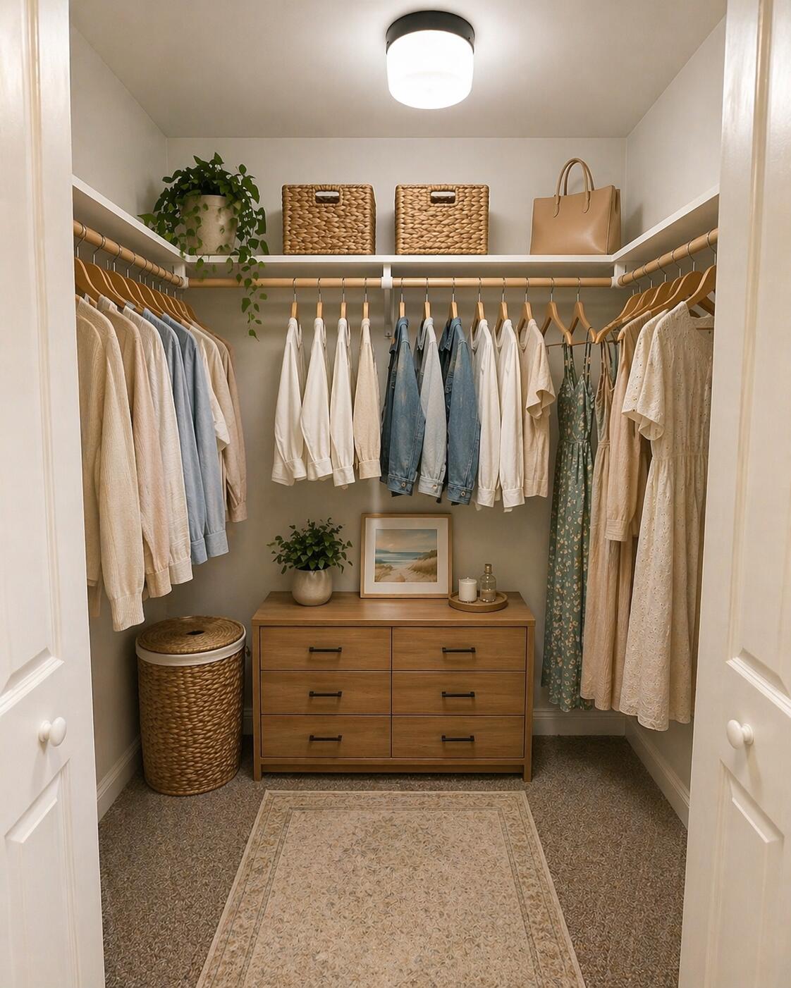 415 North Grand Boulevard Gary, IN 46403 - Photo 31 of 45 a view of walk in closet with clothes and shoes