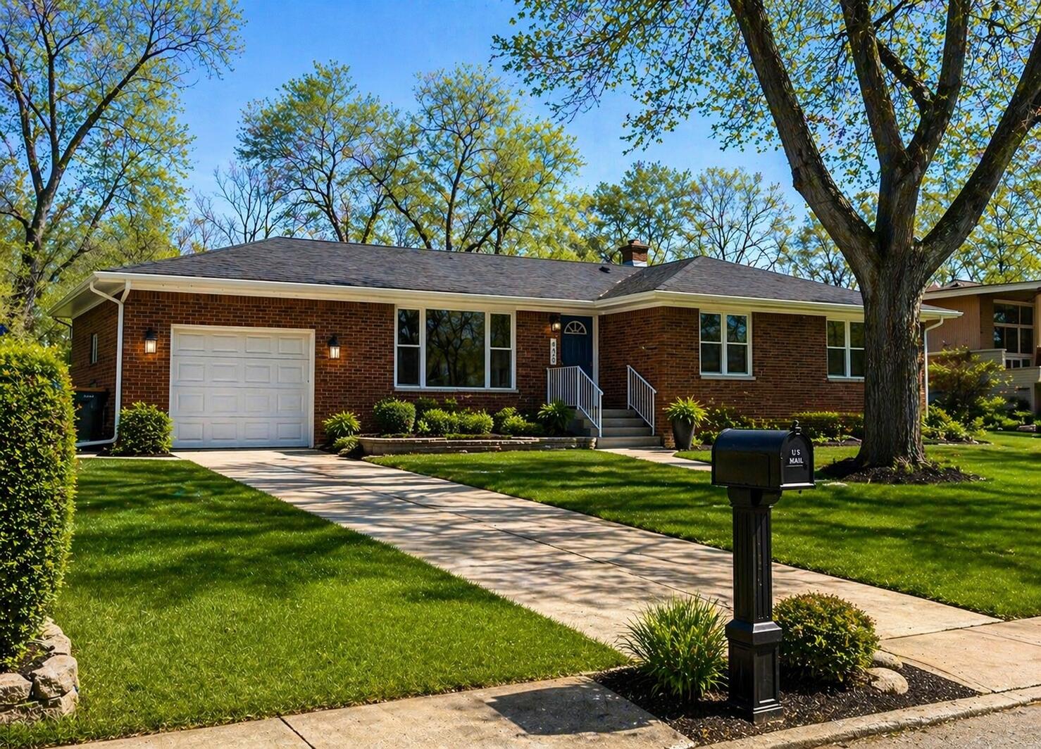 415 North Grand Boulevard Gary, IN 46403 - Photo 45 of 45 a front view of a house with garden