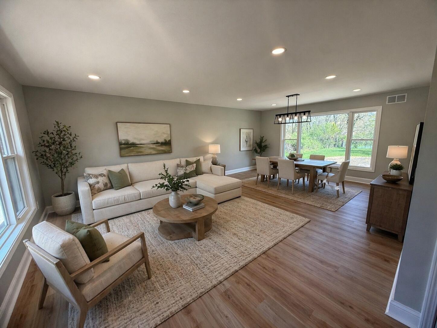 415 North Grand Boulevard Gary, IN 46403 - Photo 5 of 45 a living room with furniture or couch and a wooden floor