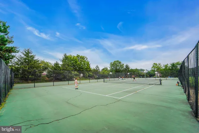 a view of a lake with a big yard