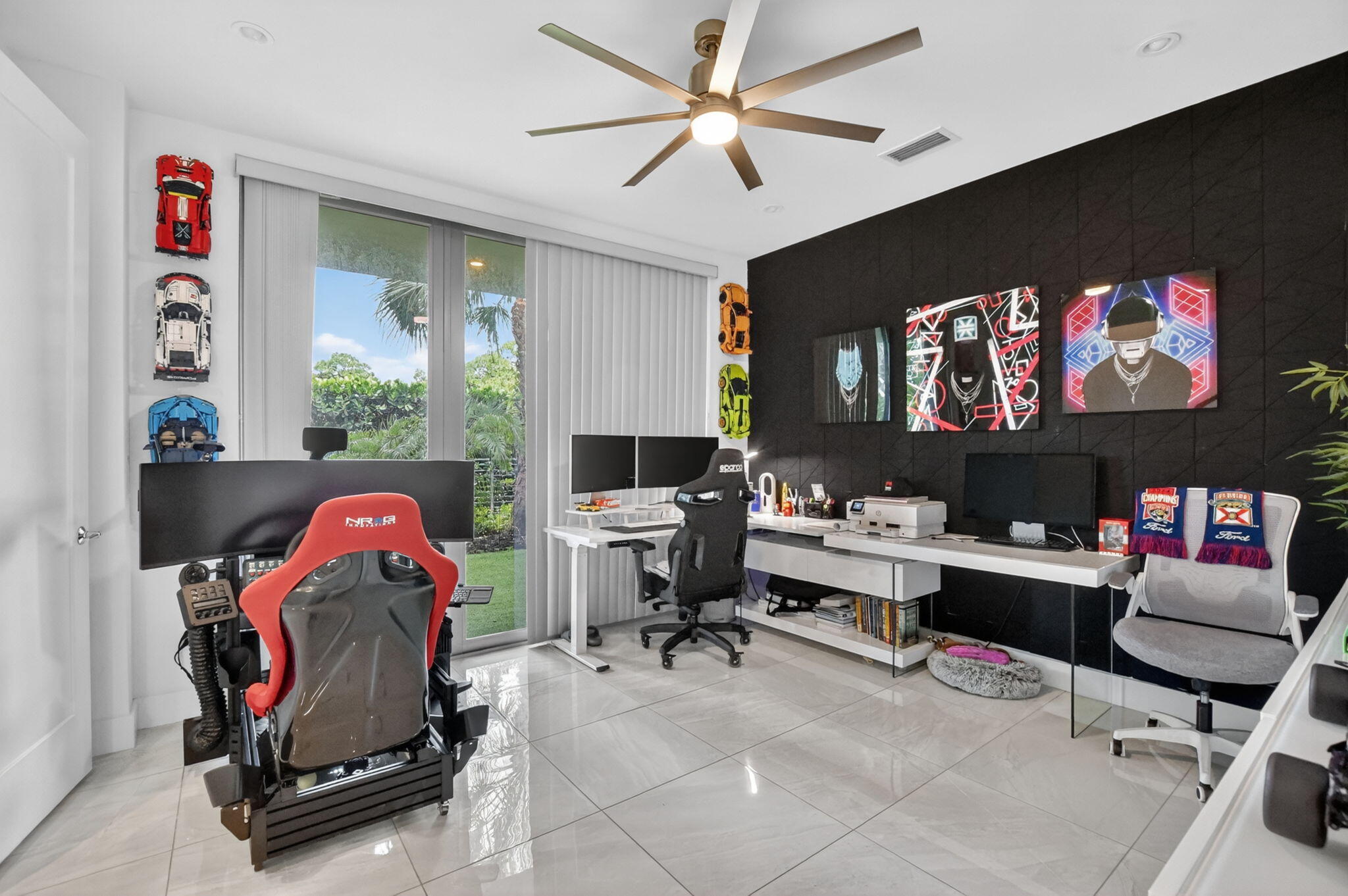 4021 Northwest 18th Way Boca Raton, FL 33431 - Photo 5 of 37 a living room with furniture a window and a flat screen tv