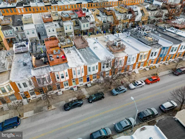 an aerial view of a city