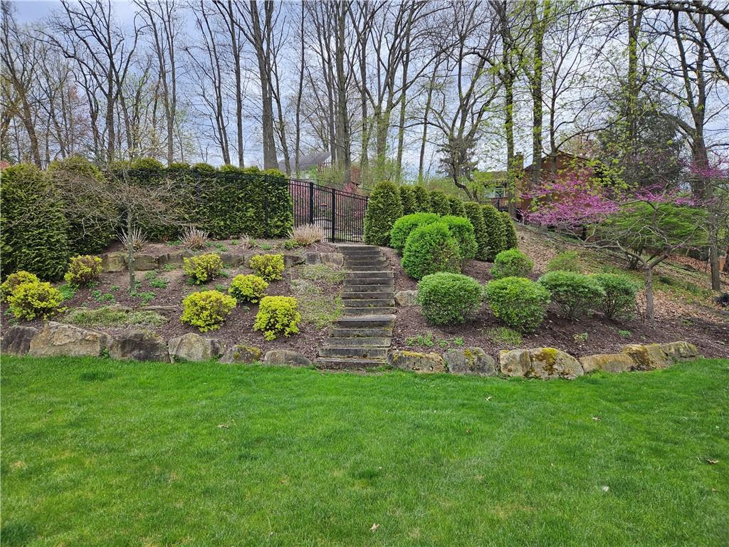 1845 Ferguson Road Allison Park, PA 15101 - Photo 50 of 50 a view of a garden with plants and large trees